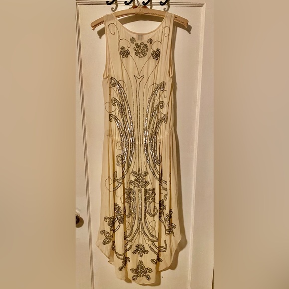 Haute Hippie Sequin Beaded  dress M Holiday Free People Revolve Party New Years - Picture 3 of 5